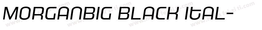 MorganBig Black Ital字体转换